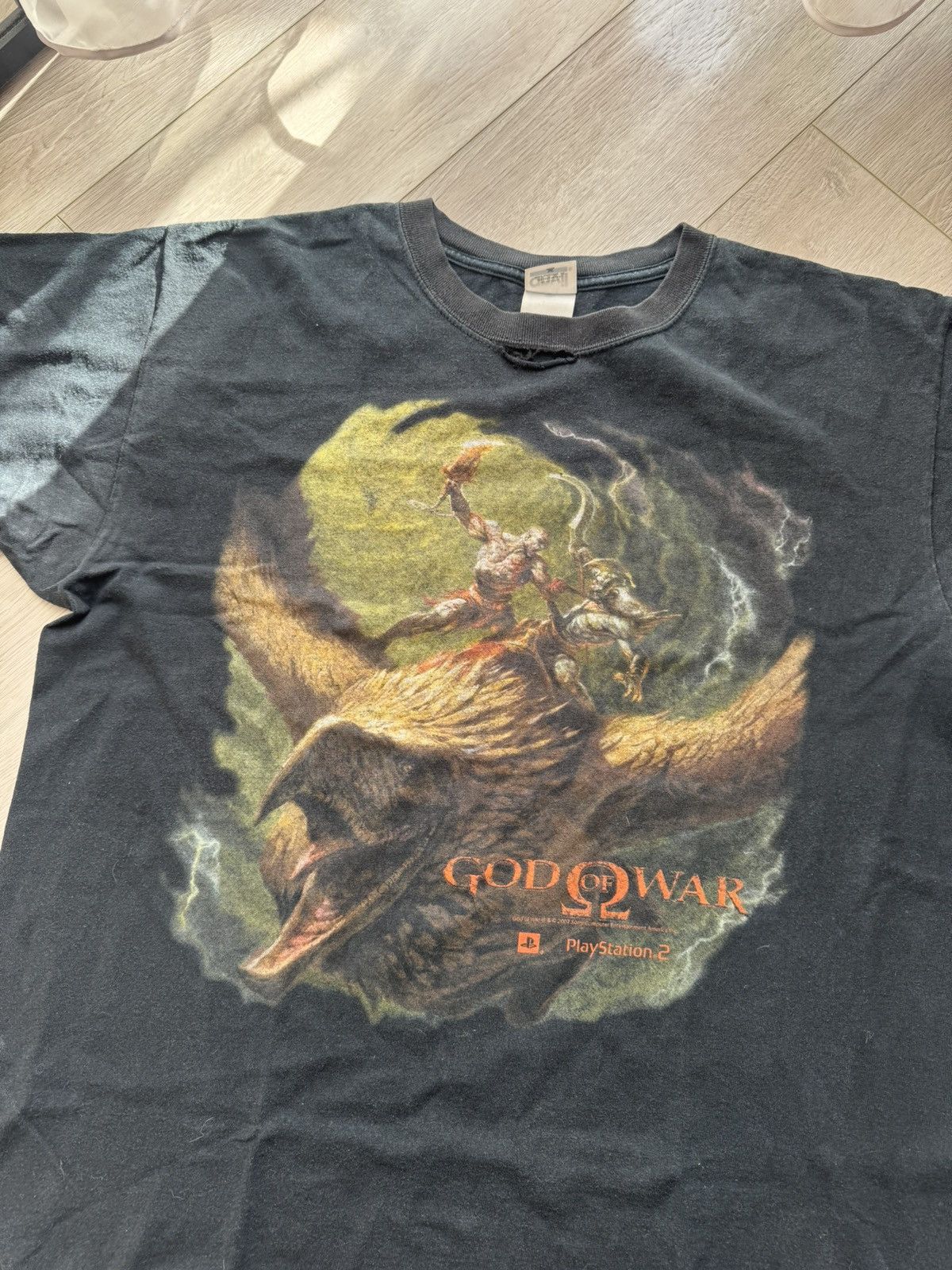 Playstation 2007 Vintage God Of War PlayStation Game Kratos T-Shirt Size US L / EU 52-54 / 3 - 2 Thumbnail