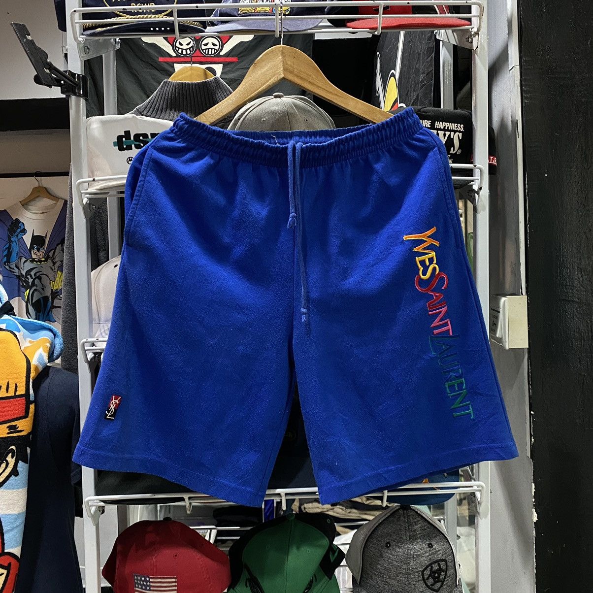 Vintage Vintage Yves Saint Laurent YSL Blue Shortpants Size US 30 / EU 46 - 1 Thumbnail