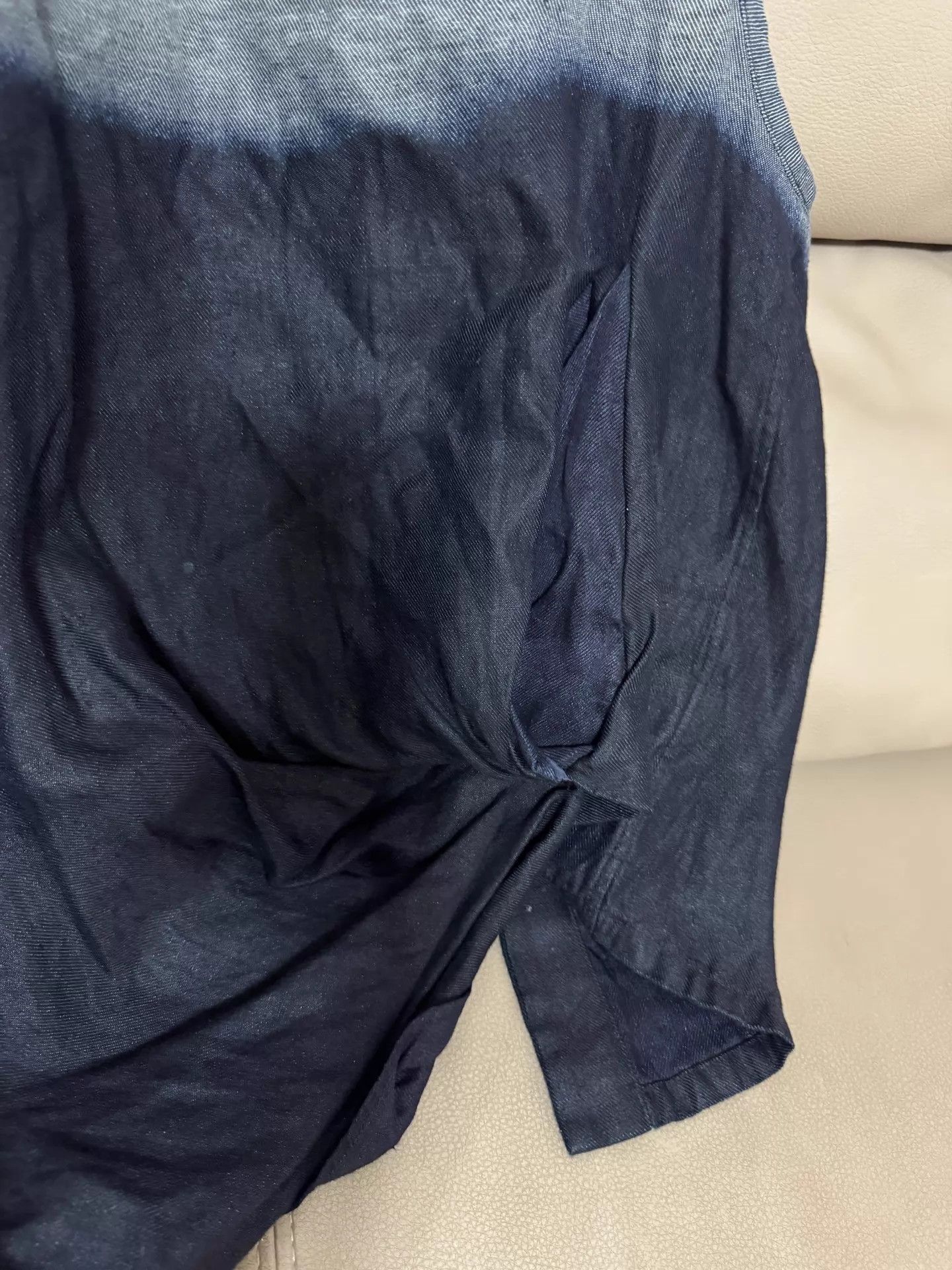 Y's Y's by Yohji Yamamoto Vintage Linen Ombre Blue Tank Top 2 Size XS / US 0-2 / IT 36-38 - 6 Thumbnail