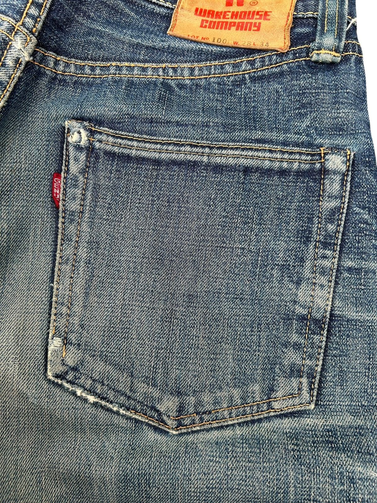 Kapital VINTAGE WAREHOUSE SELVEDGE DISTRESSED DENIM JEANS Size US 28 / EU 44 - 10 Thumbnail