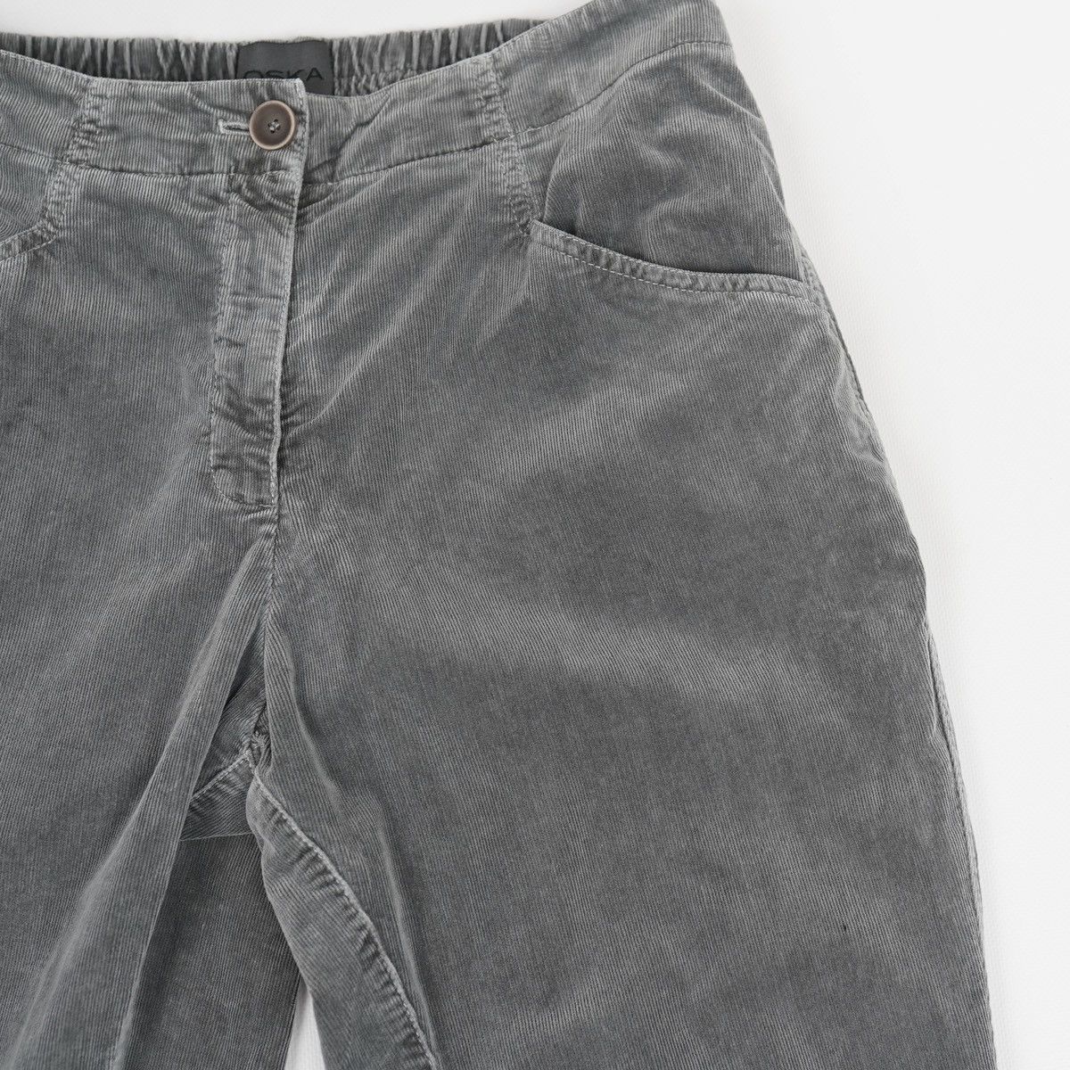 OSKA Oska Corduroy Velvet Pants Trousers Gray Size 30" / US 8 / IT 44 - 7 Thumbnail