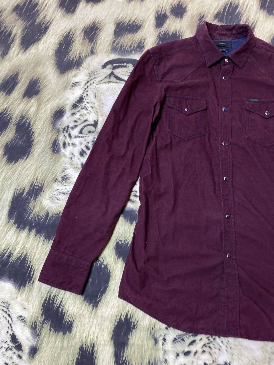 Diesel Trashed Shirt Vintage Cropped Button Up Size US M / EU 48-50 / 2 - 6 Thumbnail