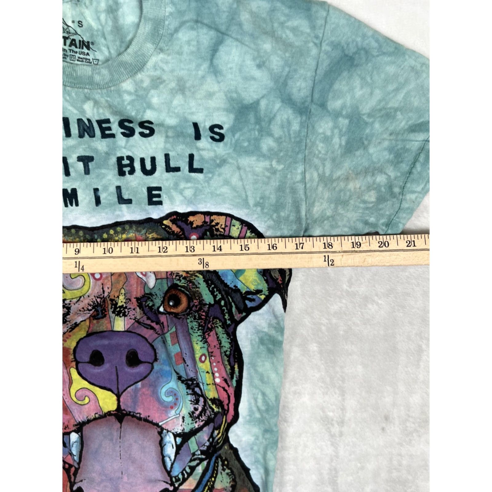 The Mountain VINTAGE? The Mountain Pit Bull Smile T-Shirt Green Tie Dye Women S XS? Size S / US 4 / IT 40 - 6 Thumbnail