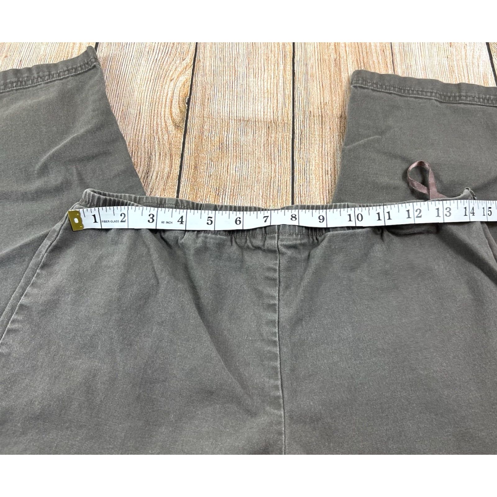 Eileen Fisher Eileen Fisher Pants Ankle City Preppy Regular Brown Cotton Elastane Twill Zip Ankle Pants M Women's Size 32" / US 10 / IT 46 - 4 Thumbnail