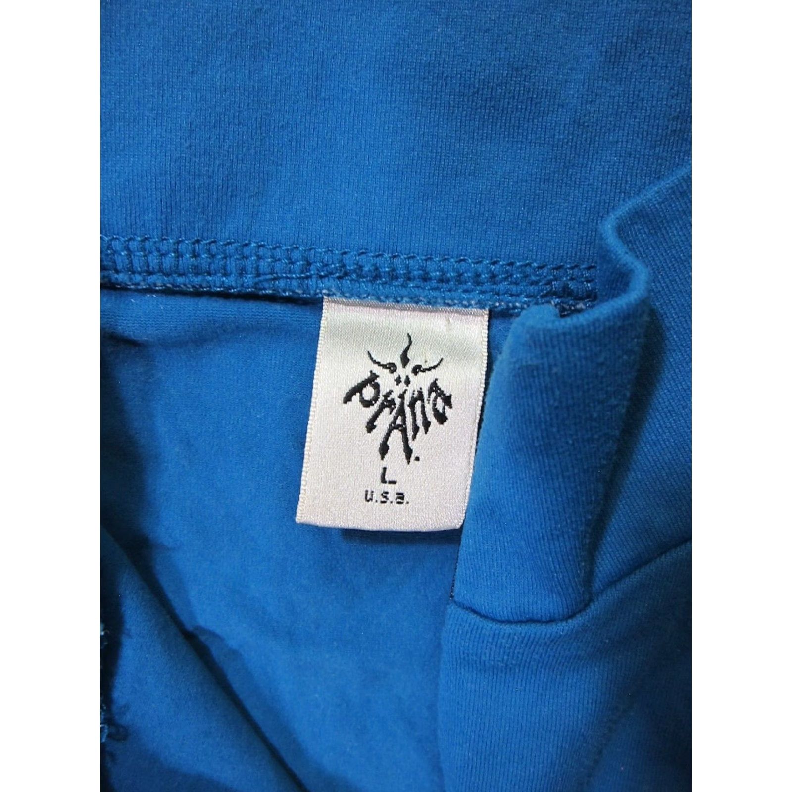 Prana PrAna Blue Nylon Stretch Long Sleeve High Neck Zip Long Sleeve Shirt Women Large Size L / US 10 / IT 46 - 4 Thumbnail
