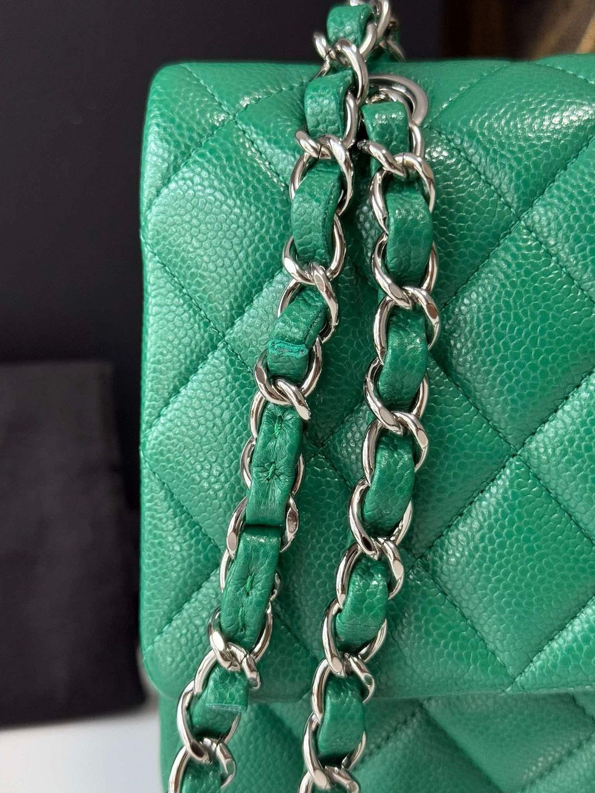 Chanel Chanel Double Flap Caviar Medium Size ONE SIZE - 13 Thumbnail