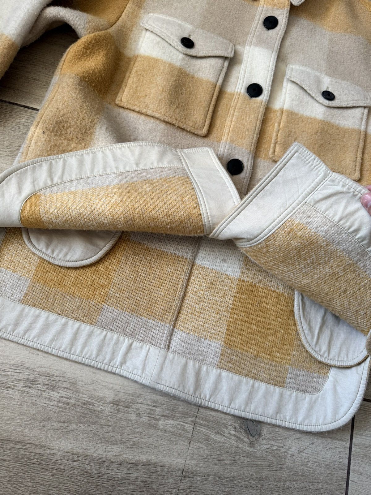 Isabel Marant Etoile Isabel Marant Haveli Jacket Coat Wool Yellow Checked size 36 Size S / US 4 / IT 40 - 10 Thumbnail