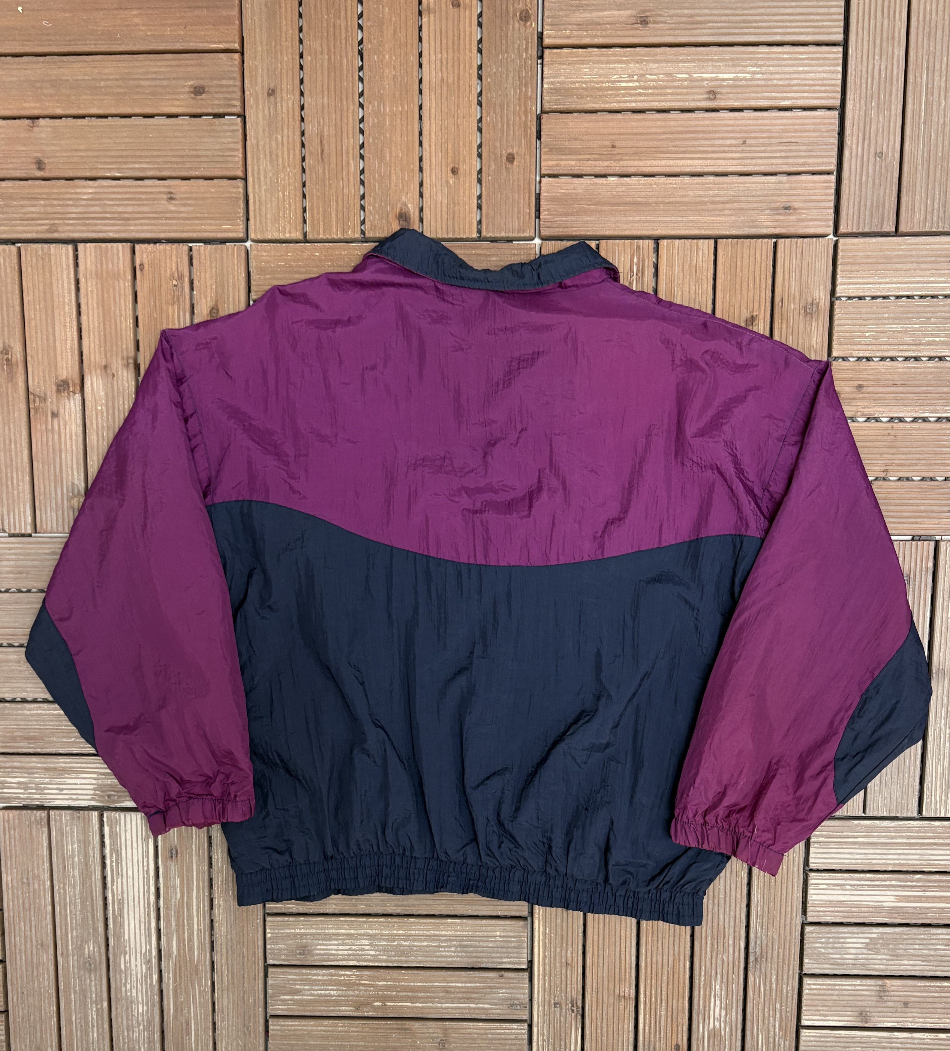 Avia Avia Activewear Vintage Purple Windbreaker Jacket Size US XL / EU 56 / 4 - 4 Thumbnail