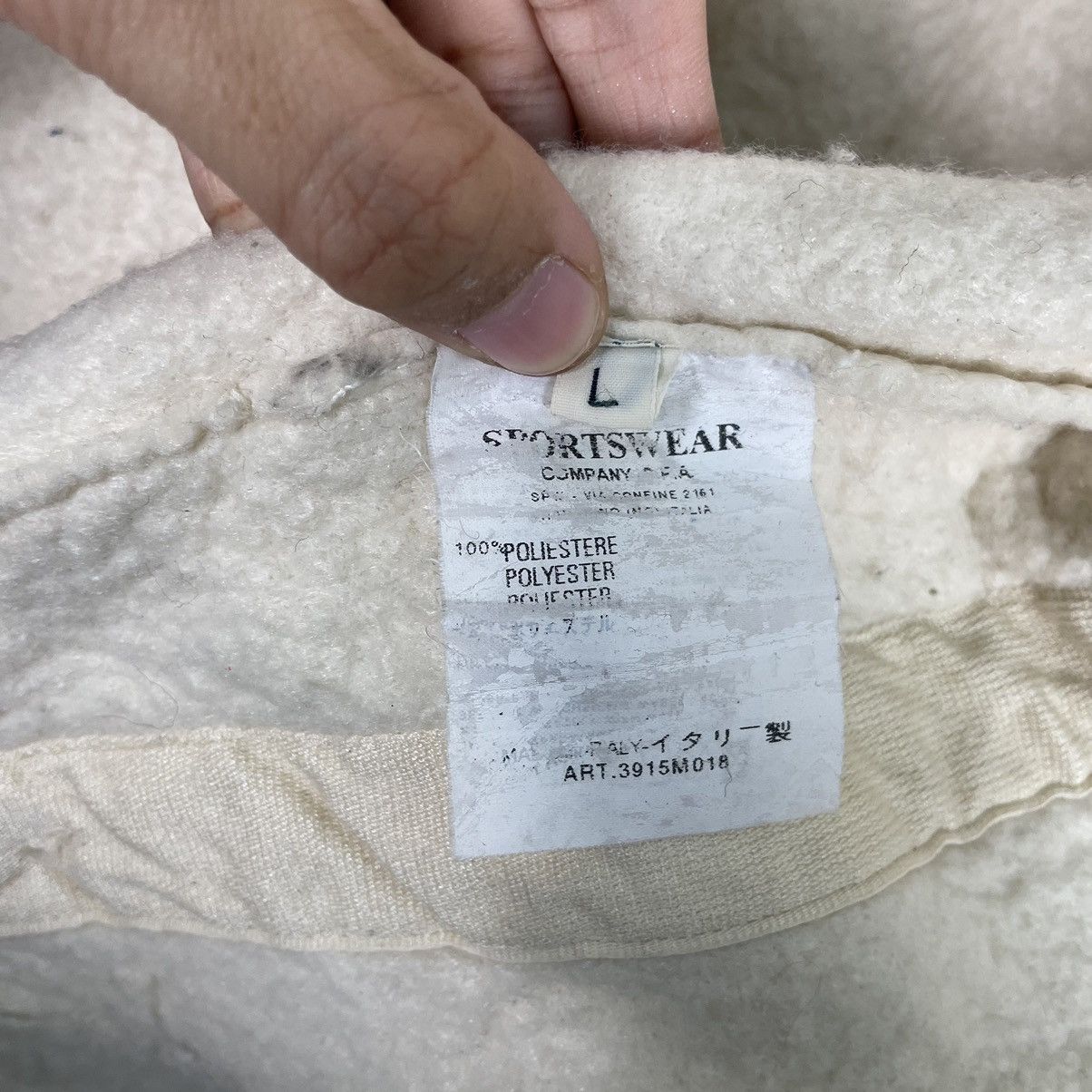 Massimo Osti × Stone Island 💥AW2003 STONE ISLAND SHERPA BUTTON JACKET Size US L / EU 52-54 / 3 - 15 Thumbnail