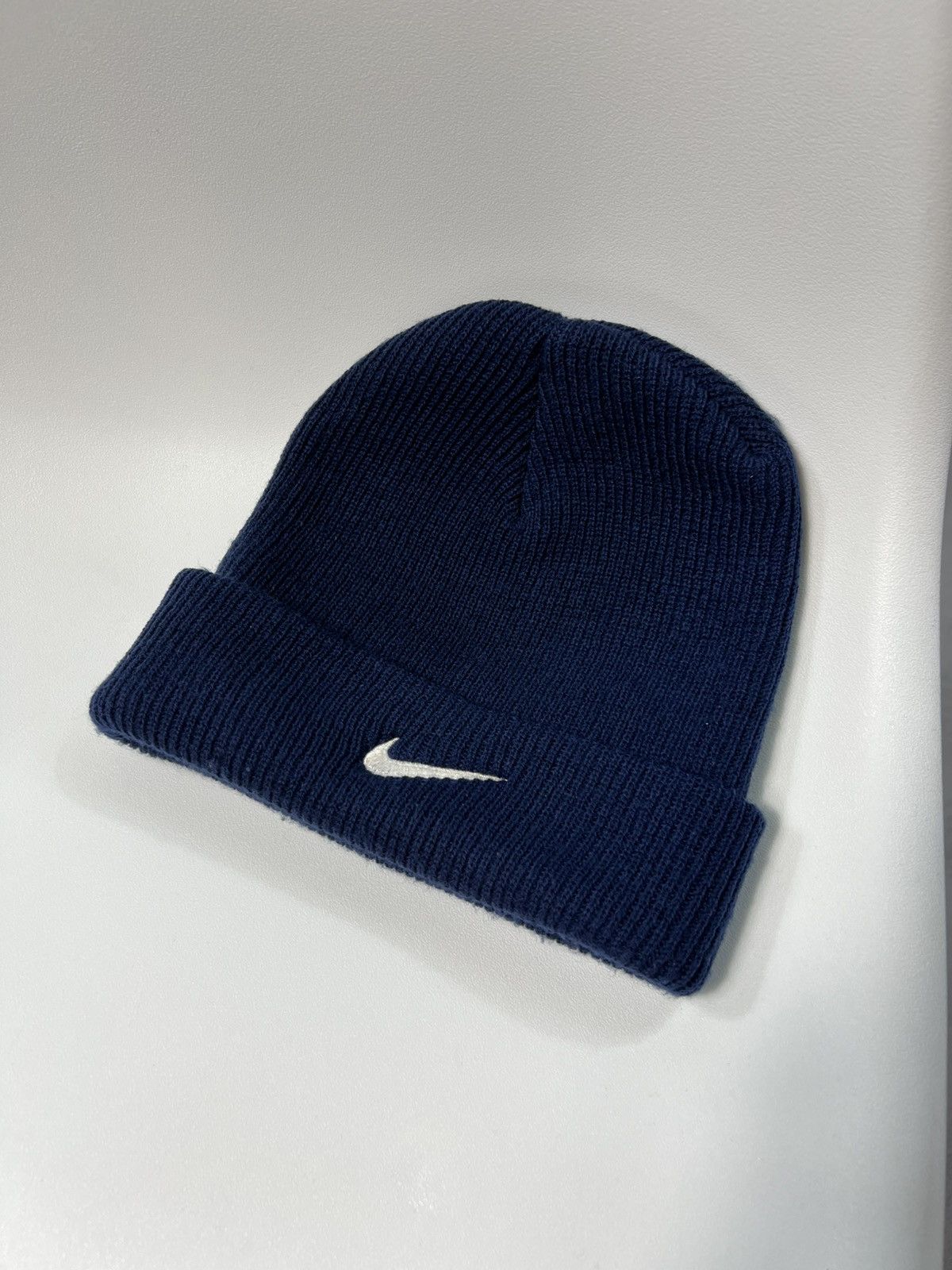 Nike Nike UNC Tar Heels Beanie Navy Double Sided Swoosh NC Cuff Size ONE SIZE - 2 Thumbnail