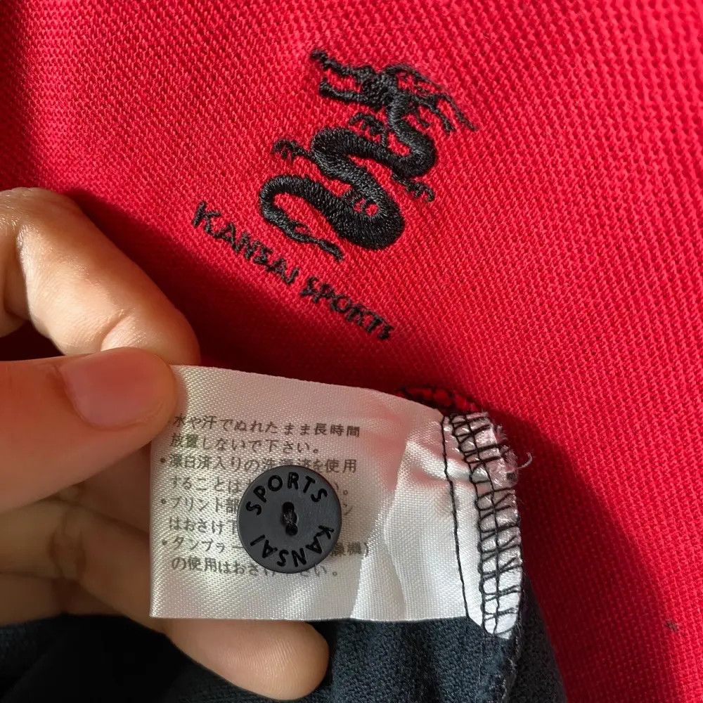 Designer Vintage 90's KANSAI SPORTS 2 Tones Polo Shirt Large Size Size US L / EU 52-54 / 3 - 9 Thumbnail