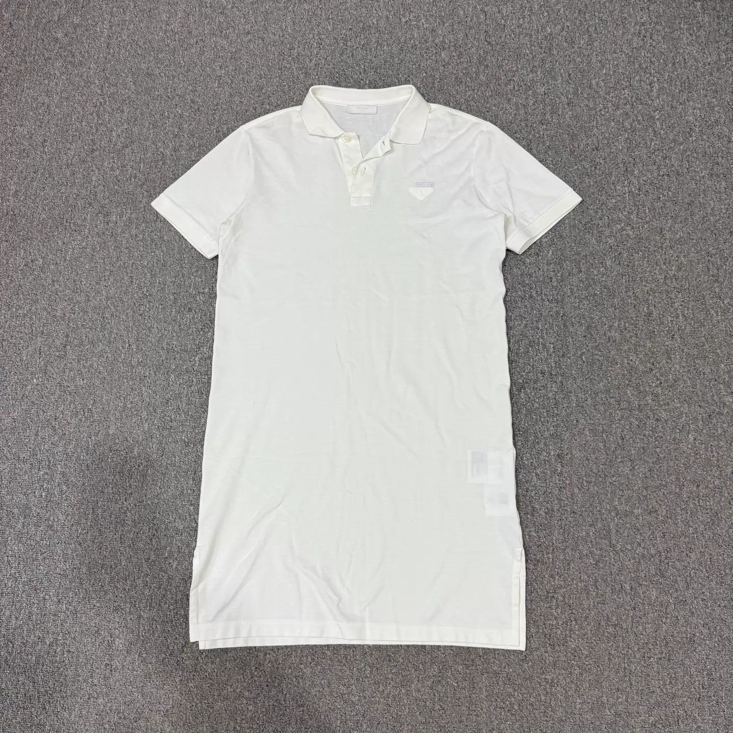 Prada Prada White Triangle Logo Dress S 95 New Size S / US 4 / IT 40 - 1 Thumbnail