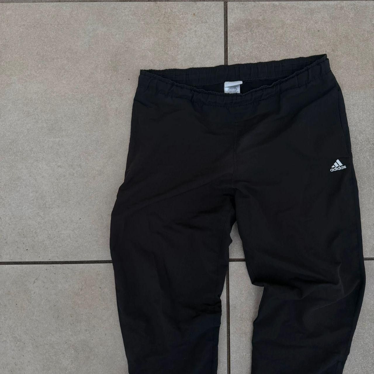 Adidas Adidas Vintage 90s Bottoms Black Retro Wide Leg Sweatpants Size US 32 / EU 48 - 4 Thumbnail