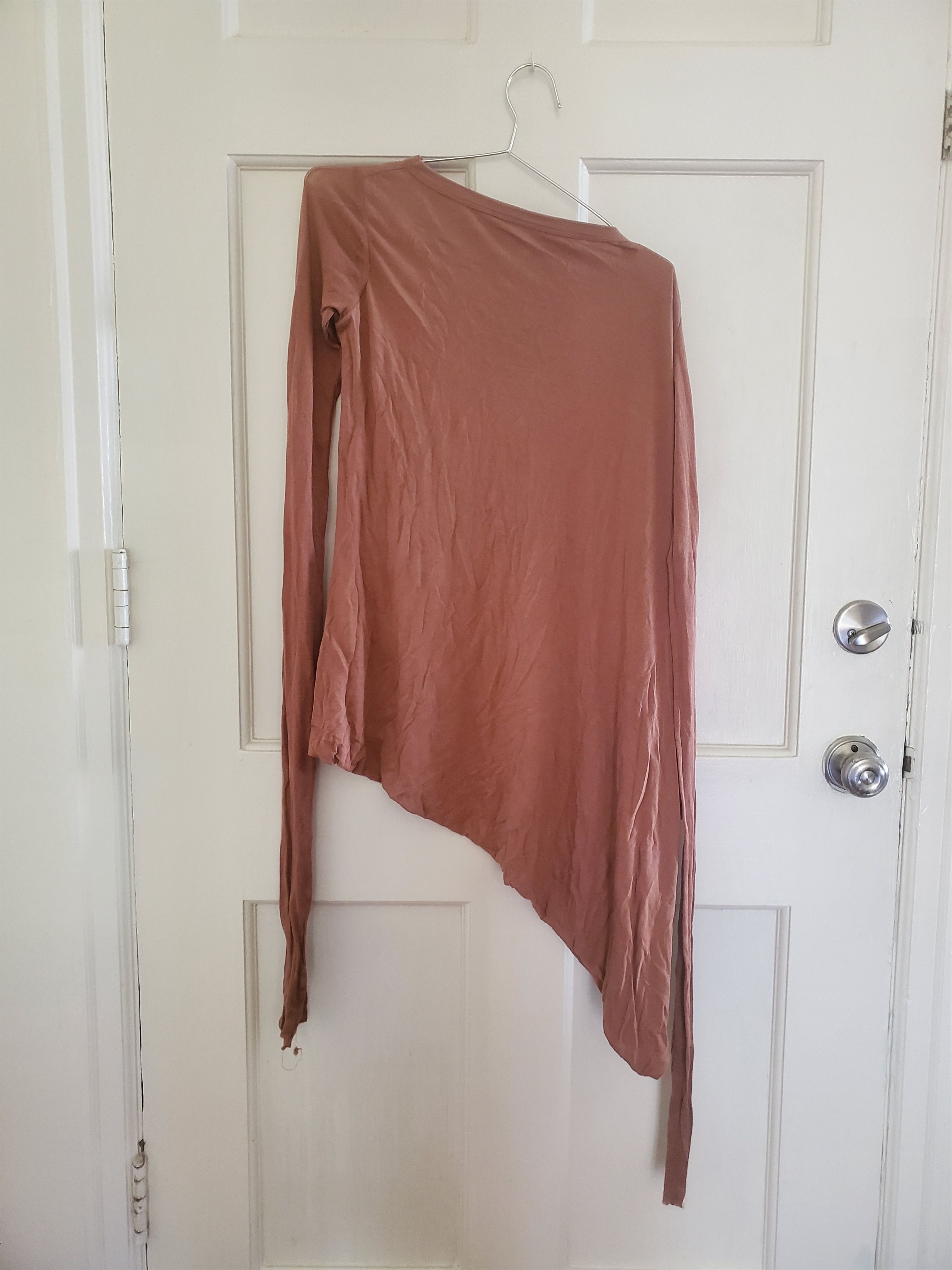 Rick Owens Rick owens rust brown asymmetrical top Size US S / EU 44-46 / 1 - 1 Thumbnail