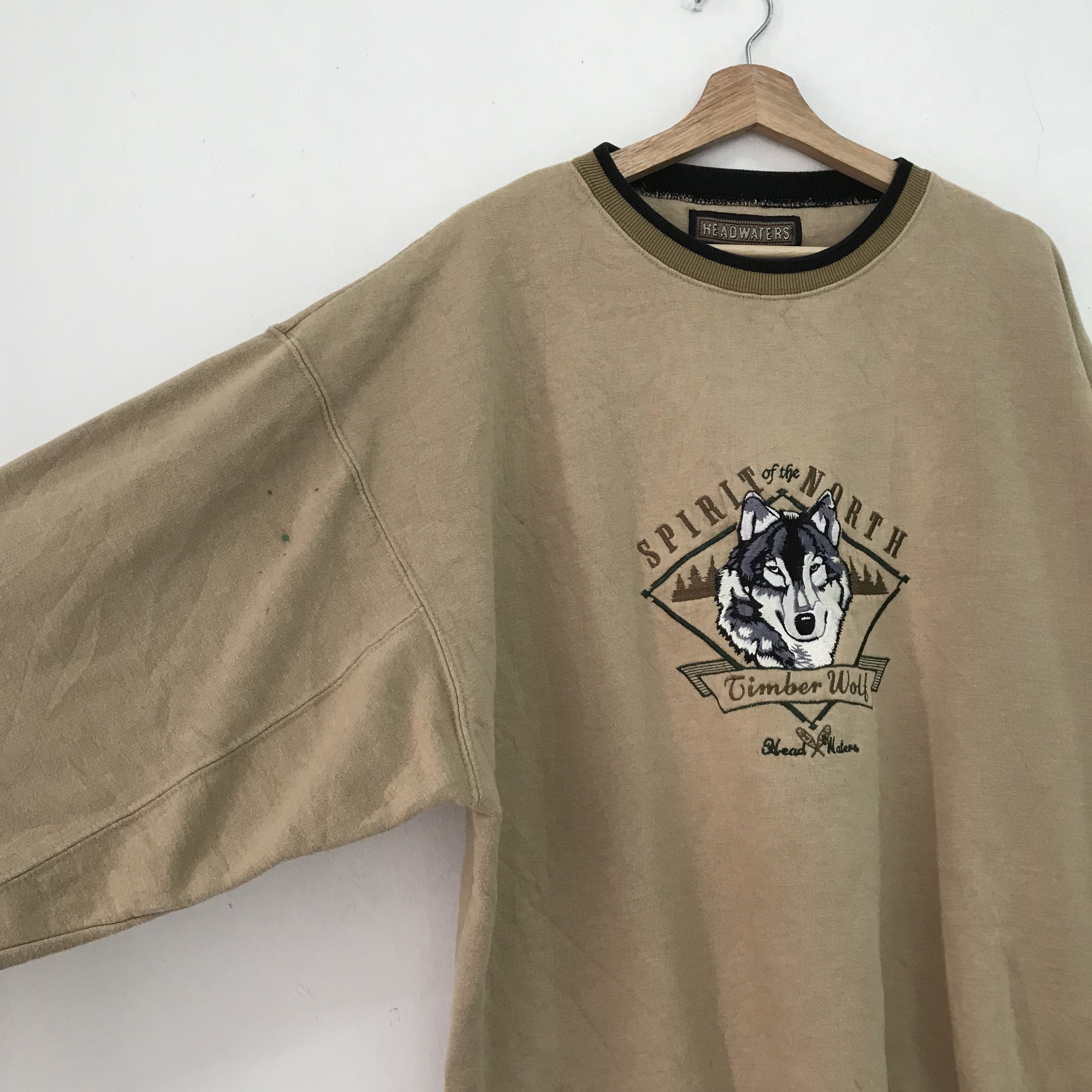 Vintage Vintage North Wolf Hunter Sweatshirt - 416 Size US XL / EU 56 / 4 - 4 Thumbnail