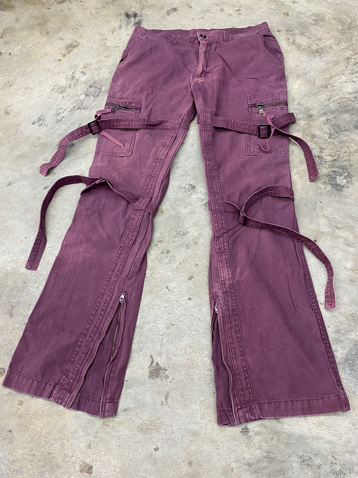 If Six Was Nine × Le Grande Bleu (L.G.B.) flared bondage pant purple japan undefined style Size US 29 - 5 Thumbnail
