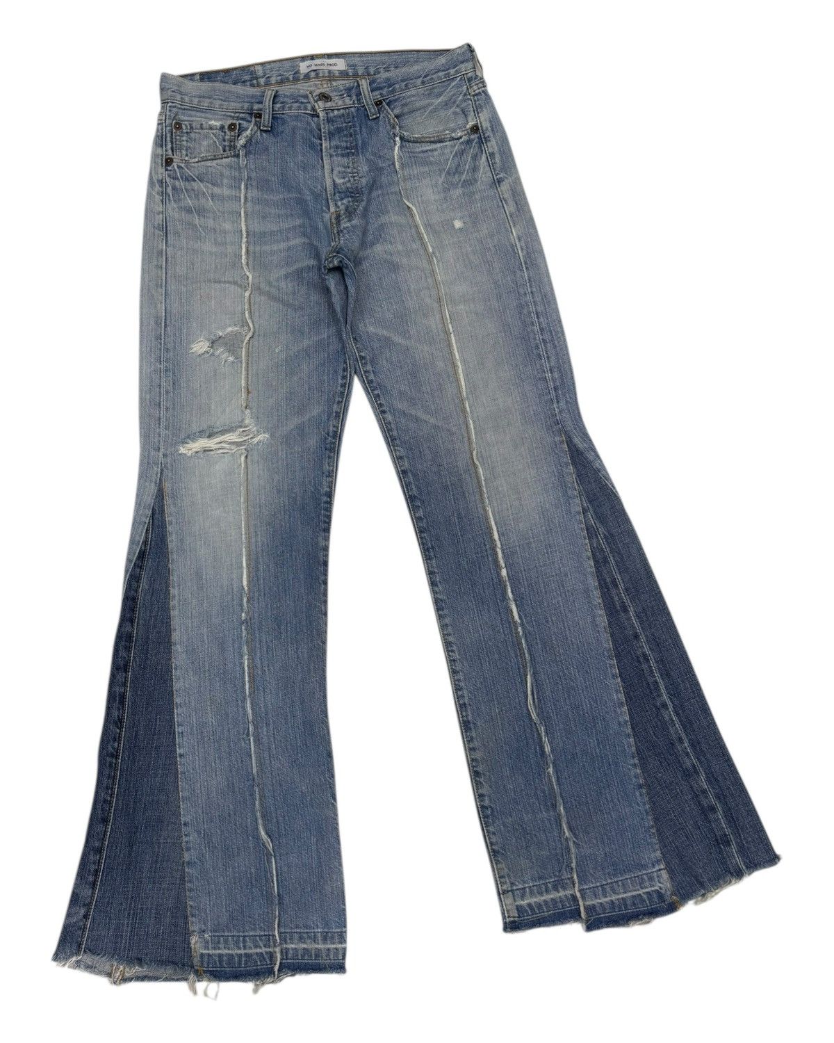 Levi's × Undercover Levis 501 NO MASS PROD Hagi Super Flared Jeans Distressed Size US 30 / EU 46 - 3 Thumbnail