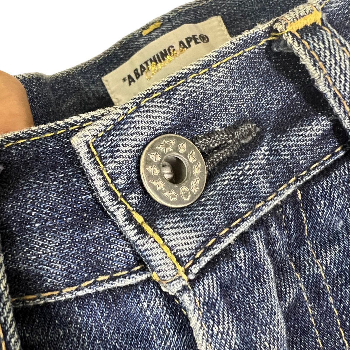 bapeデニム　フロントスター　nigo Nigo Era A Bathing Ape Classic Bape Star jeans