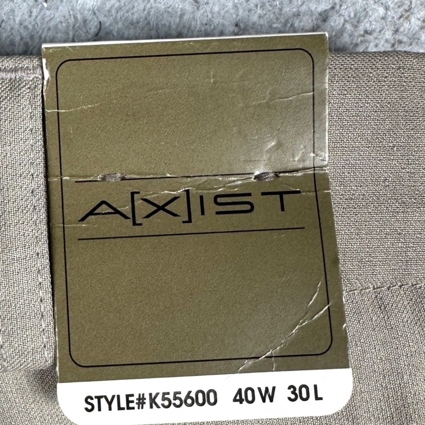 Doublet Axist Pants Mens 40X30 Tan Beige Double Pleated Cuffed Straight Leg Dress Pants Size US 40 / EU 56 - 2 Thumbnail