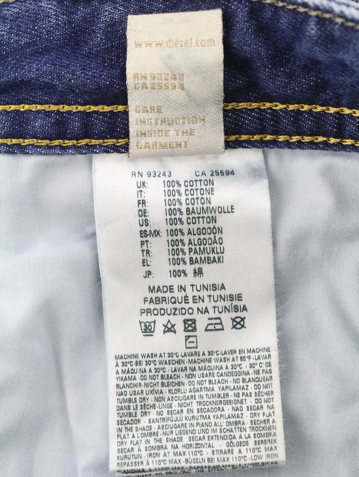 Diesel BUSTER 0848I W30/L34 Blue Faded Regular Slim Jeans 89065 Size US 30 / EU 46 - 9 Thumbnail