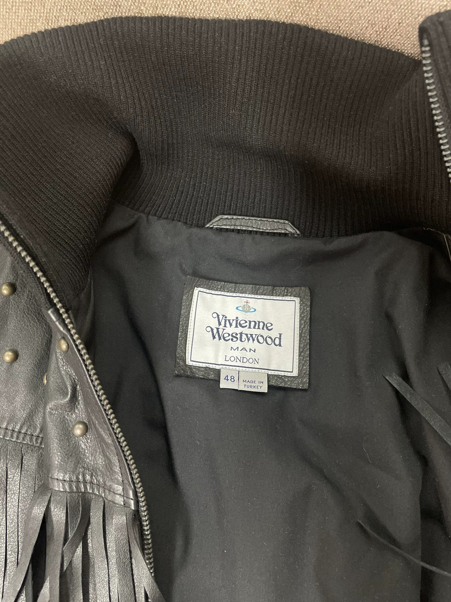 Vivienne Westwood Vivienne Westwood Man Leather Jacket with Fringe Size M / US 6-8 / IT 42-44 - 7 Thumbnail