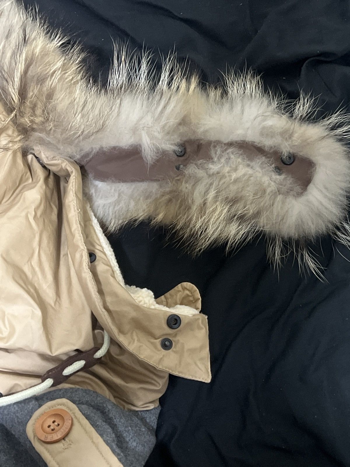 Moncler Grenoble Moncler Grenoble G32-003 Beige Wool Panel Parka Rare Vintage Size US M / EU 48-50 / 2 - 20 Thumbnail