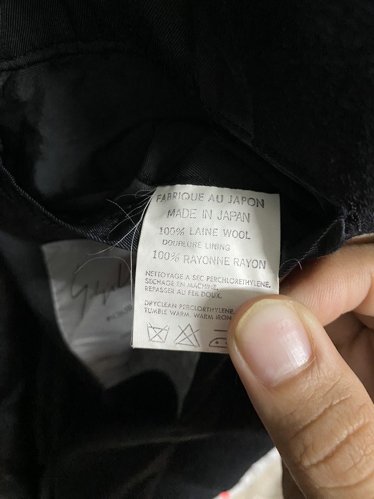 Yohji Yamamoto Yohji Yamamoto Signature Pour Homme A/W Wool Jacket Size US S / EU 44-46 / 1 - 9 Thumbnail