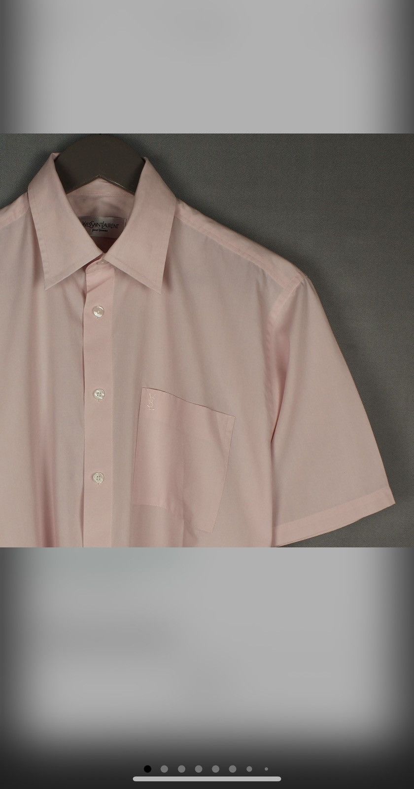 Yves Saint Laurent YSL Yves Saint Laurent Short Sleeve Shirt Logo Size M L Size US M / EU 48-50 / 2 - 1 Thumbnail