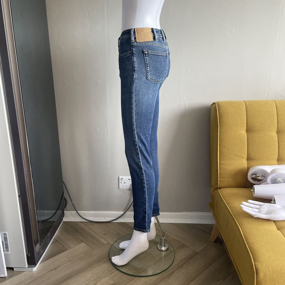Acne Studios Acne Studios Blå Konst Climb Mid Blue Jeans Size 25" / US 0 / IT 36 - 2 Thumbnail