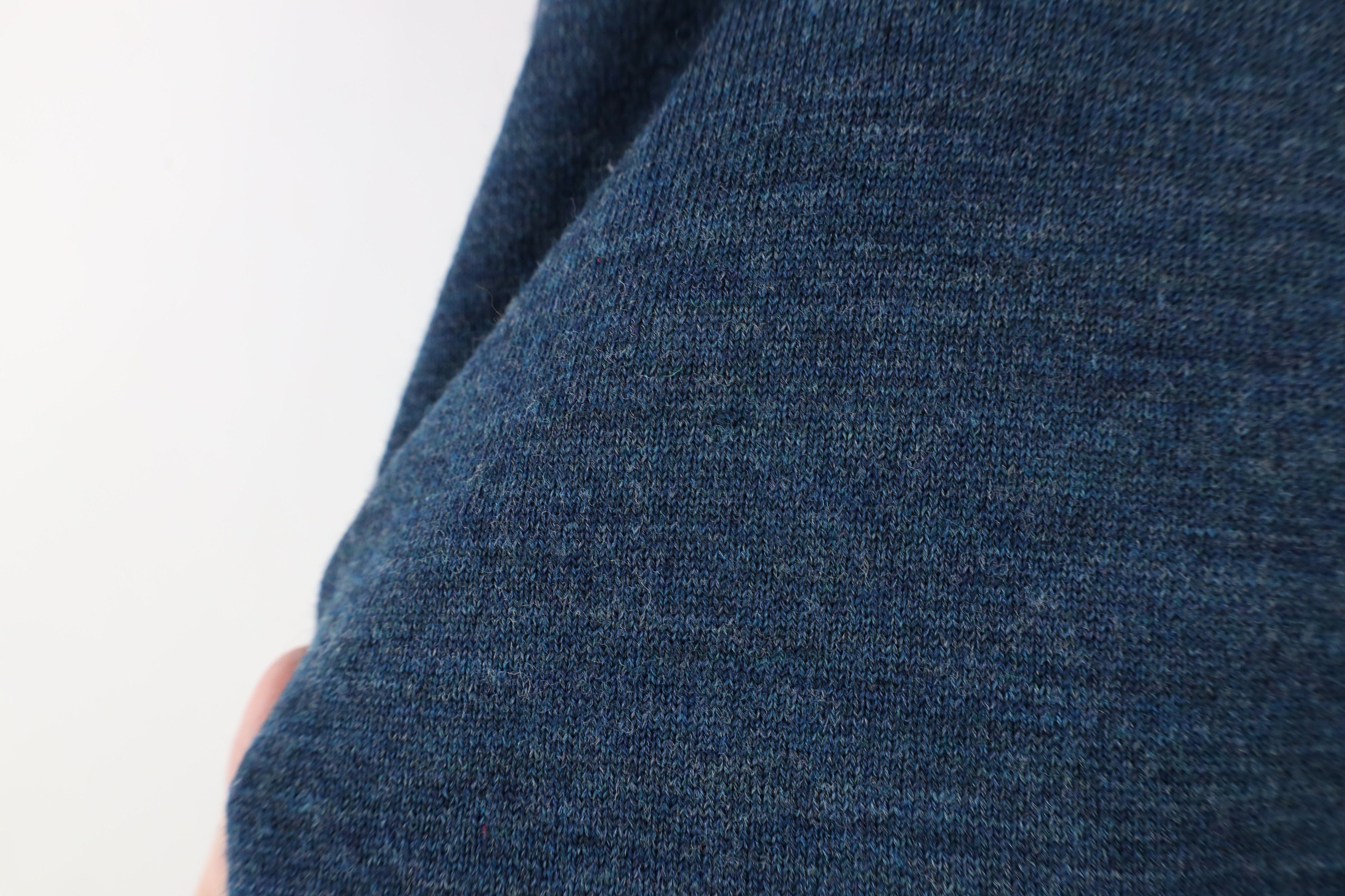 Vintage Vintage 90s Streetwear Wool Knit V-Neck Sweater Heather Blue Size US XL / EU 56 / 4 - 5 Thumbnail