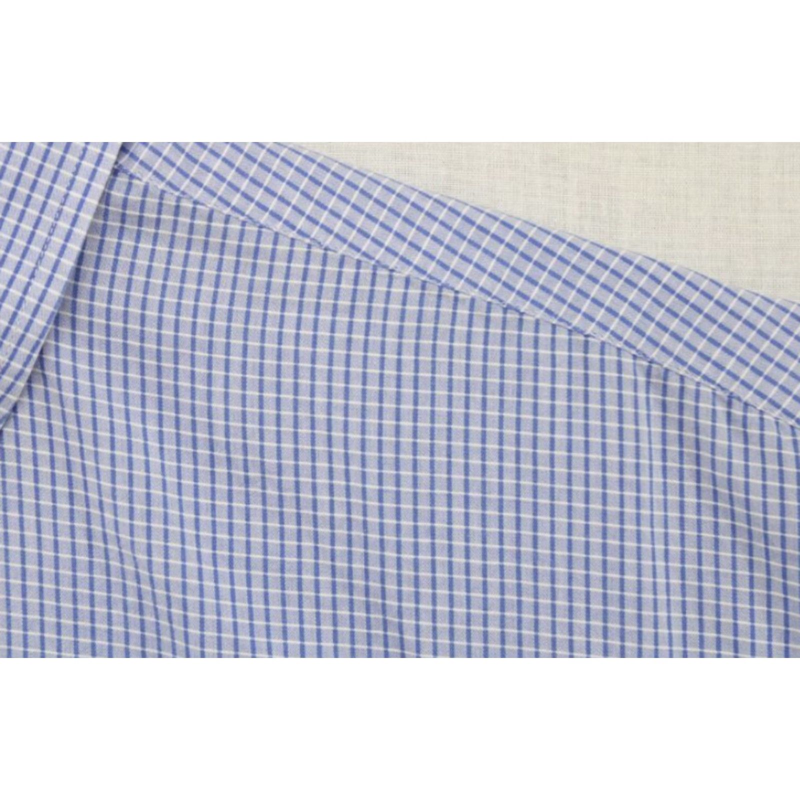 Jos. A. Bank VINTAGE Jos A Bank Shirt Mens M Blue Checks Stays Cool Short Sleeve Cotton Casual Size US M / EU 48-50 / 2 - 2 Thumbnail