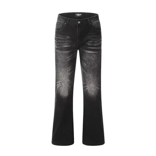 Japanese Brand × Jean Men's hippie back pocket ripped loose washed flared jeans Size US 32 / EU 48 - 1 Thumbnail