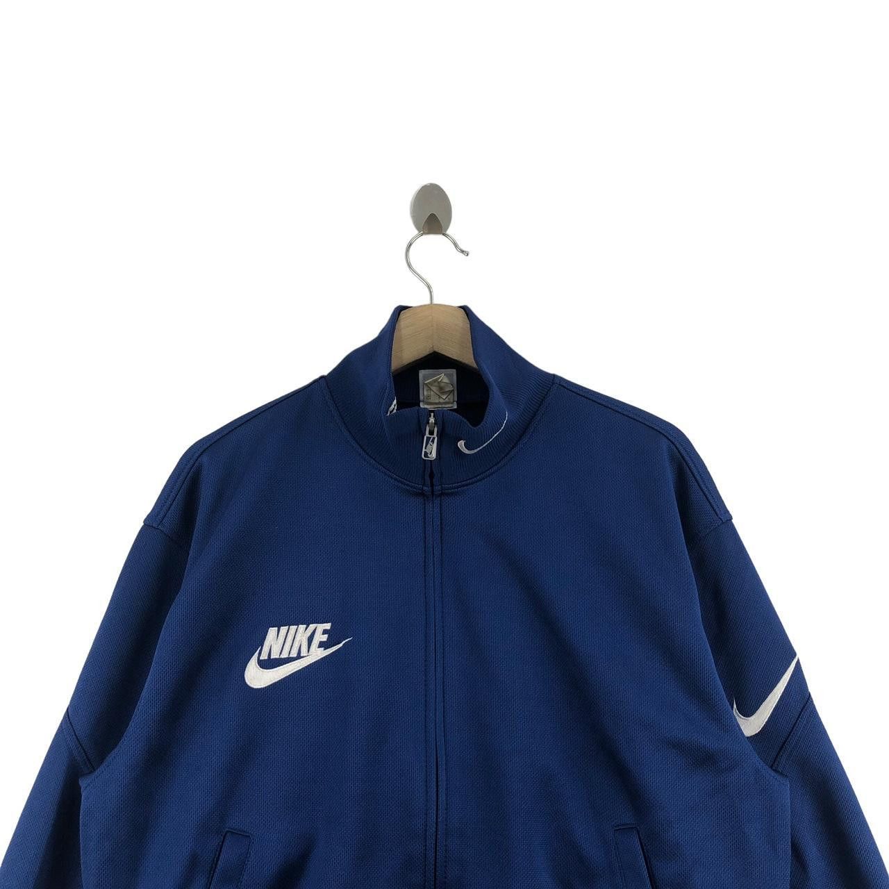 Nike Vintage NIKE SWOOSH Logo Grey Tag Zipper Warm Sweater Jacket Size US XL / EU 56 / 4 - 3 Thumbnail