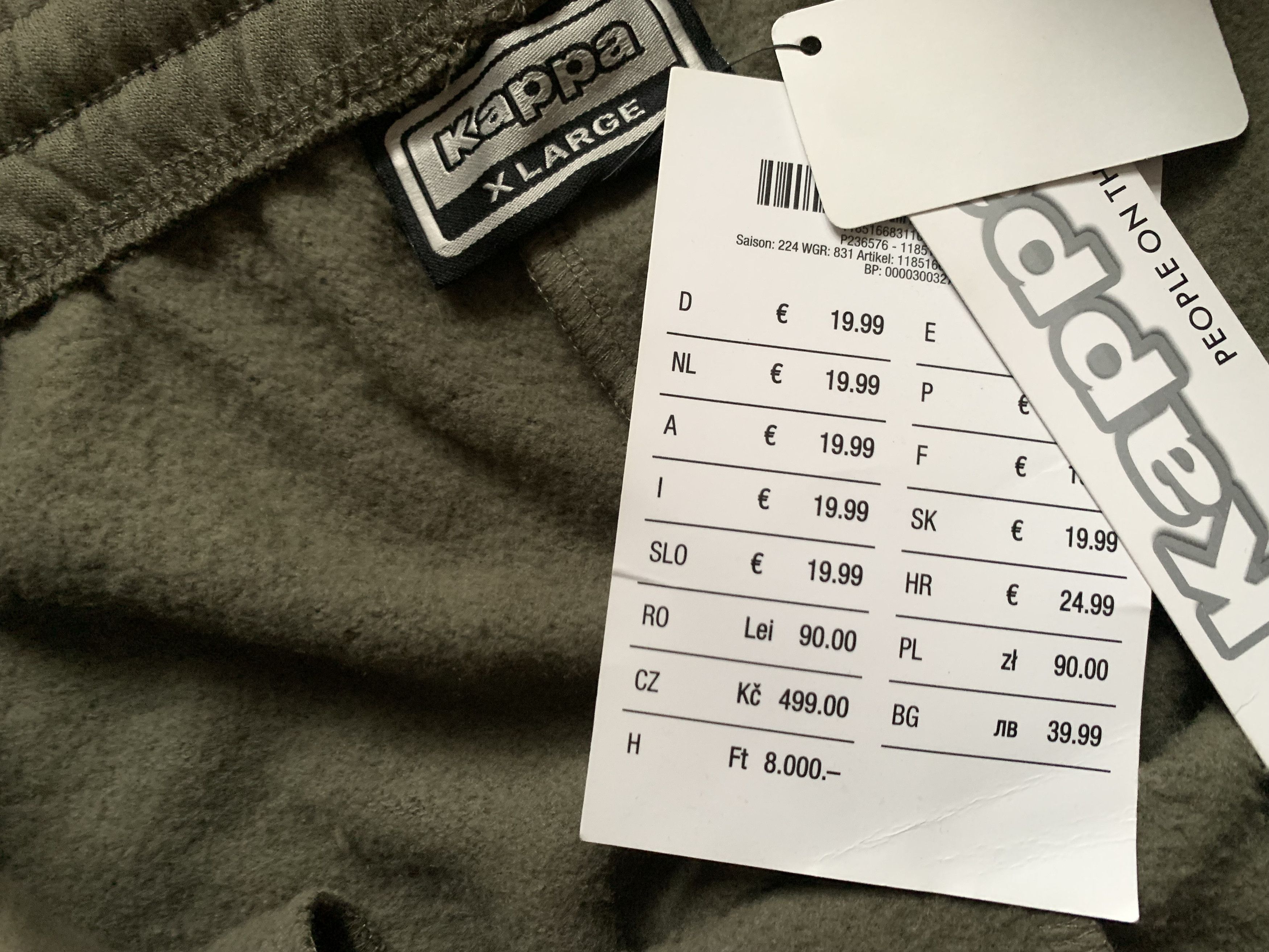 Kappa Kappa Warm Cotton Sweatpants Track Pants Size US 36 / EU 52 - 5 Thumbnail