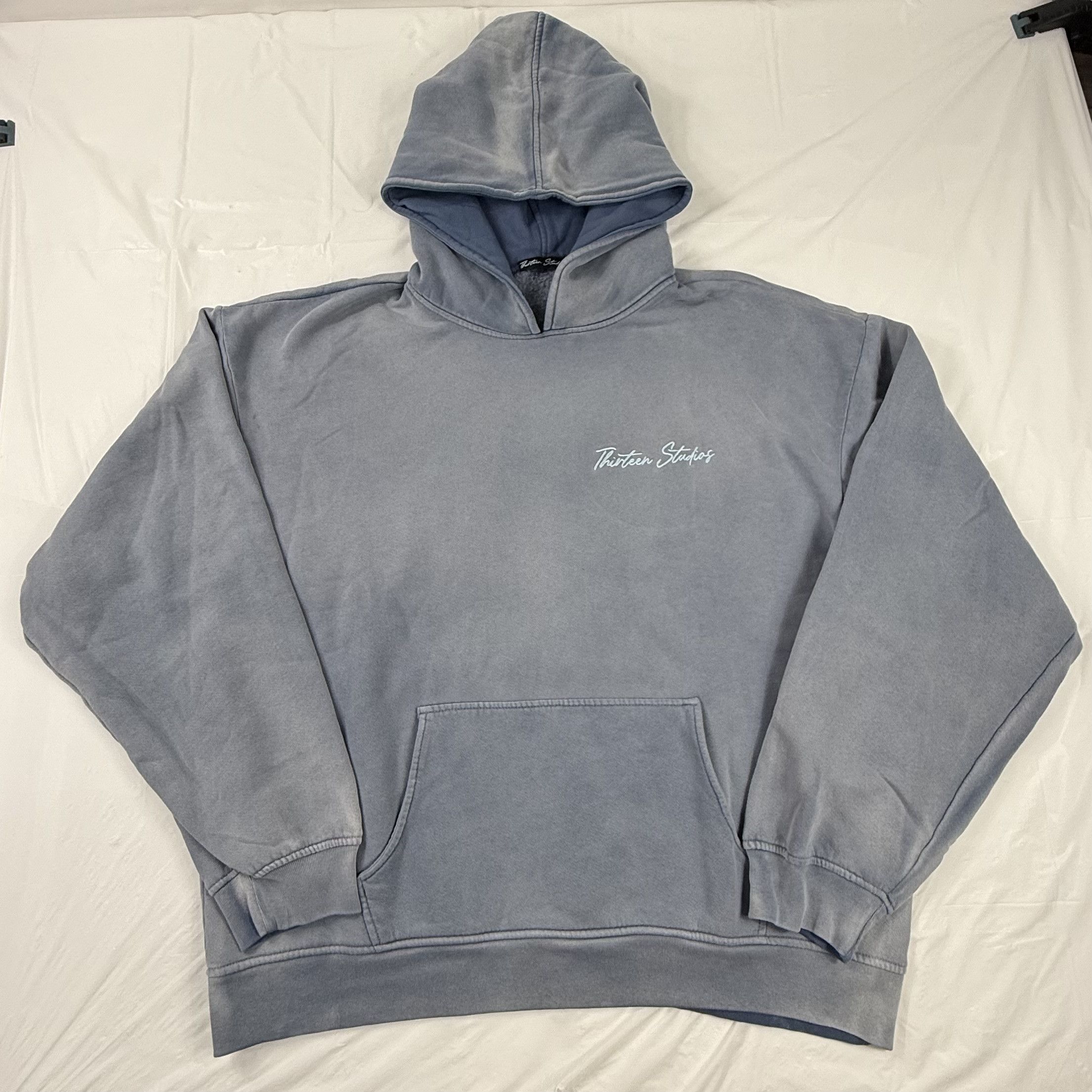 Thirteen Studios Thirteen Studios Faded Blue Heavyweight Hoodie XXL Boxy Fit Size US XXL / EU 58 / 5 - 1 Thumbnail