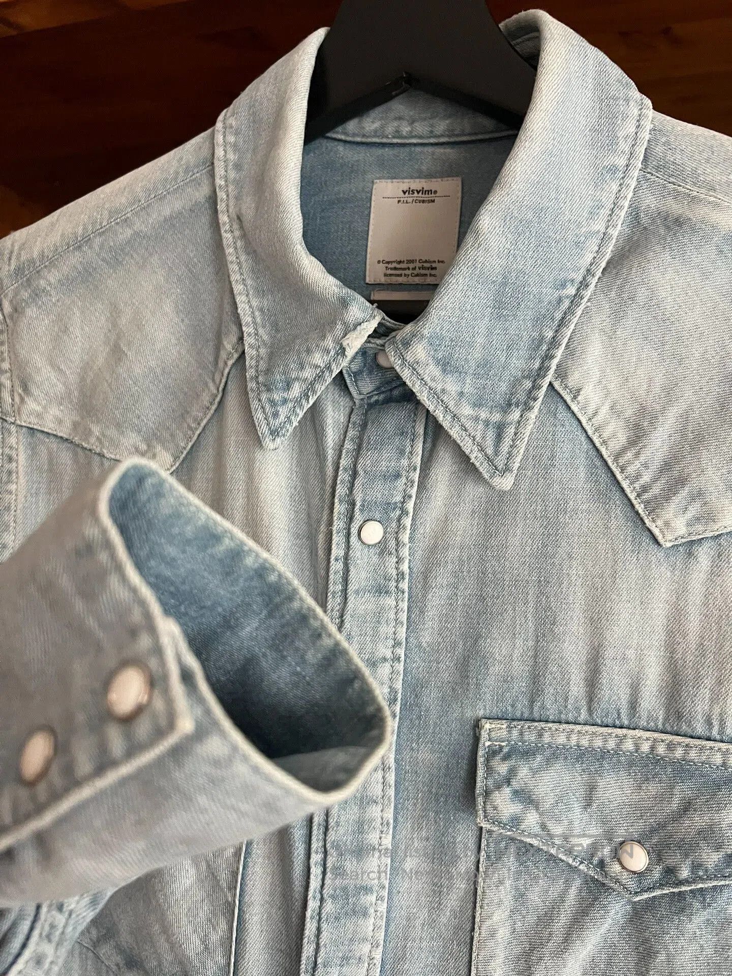 Visvim vintage visvim denim shirt with paisley design. Size US M / EU 48-50 / 2 - 4 Thumbnail