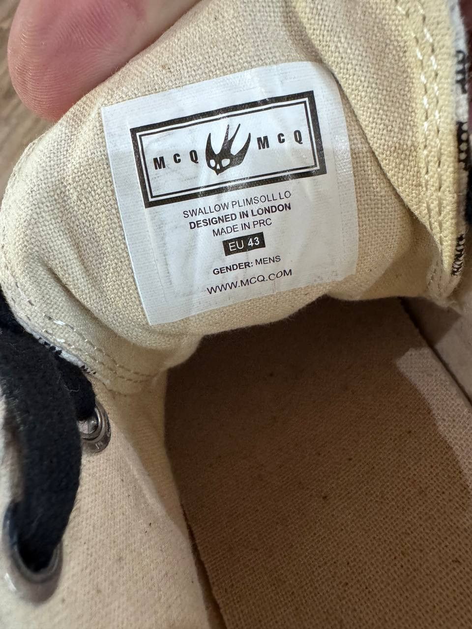 McQ Alexander McQueen McQ Alexander McQueen Men Swallow Plimsoll Sneakers Shoes Size US 10 / EU 43 - 23 Thumbnail