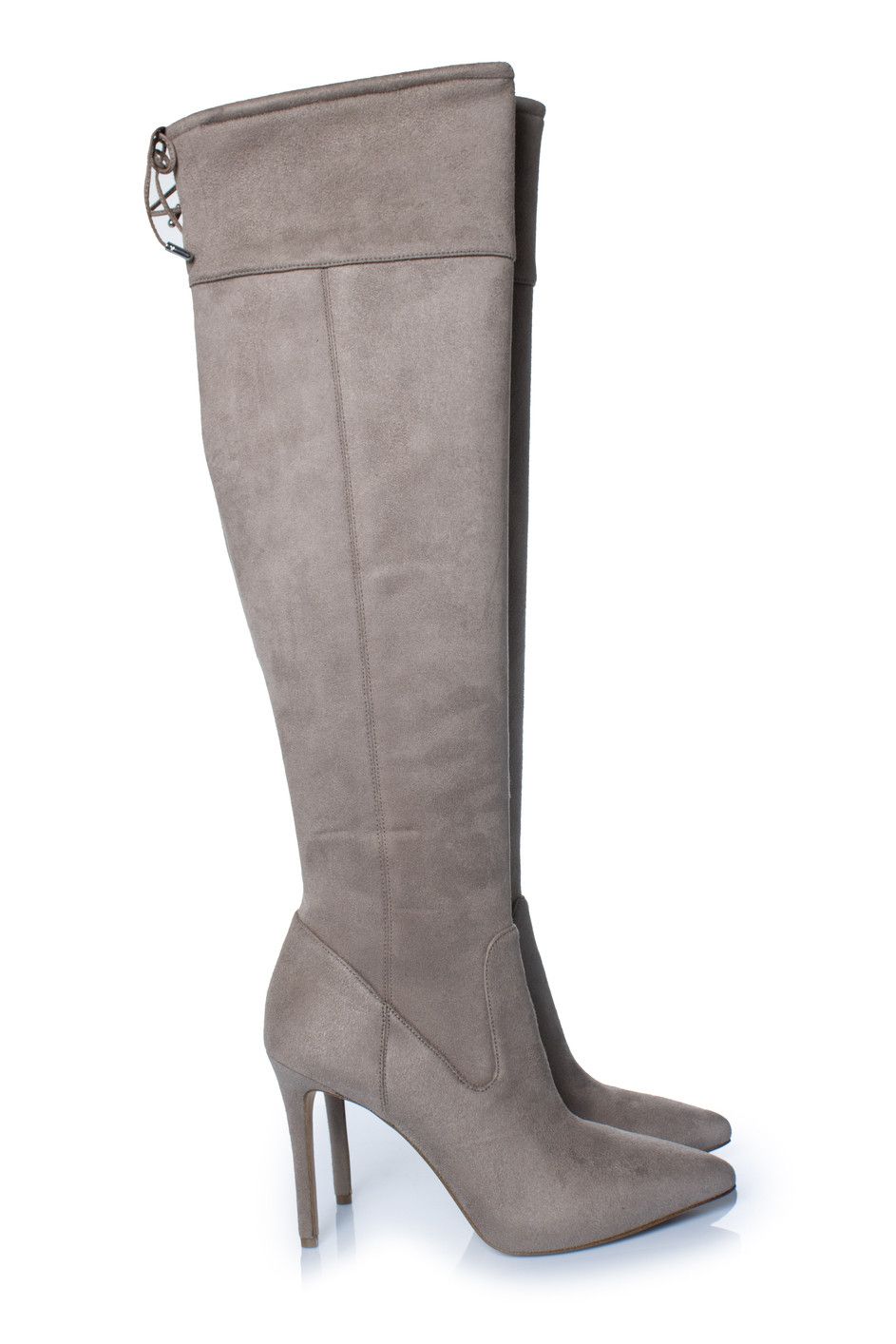 Michael Kors Michael Kors, Jamie suede stretch boots in taupe Size US 10 / IT 40 - 4 Thumbnail