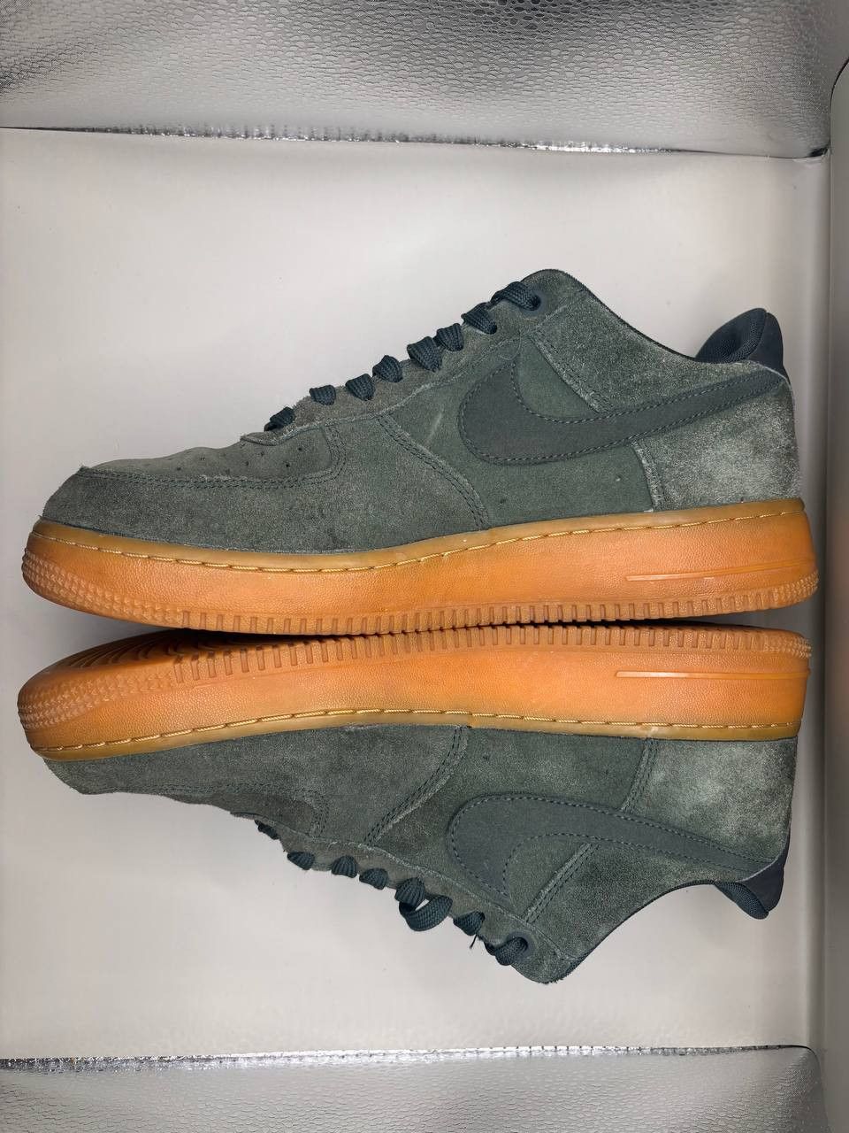 Nike Nike Air Force 1 Low Suede "Outdoor Green" Gum Sole Size US 8.5 / EU 41-42 - 4 Thumbnail