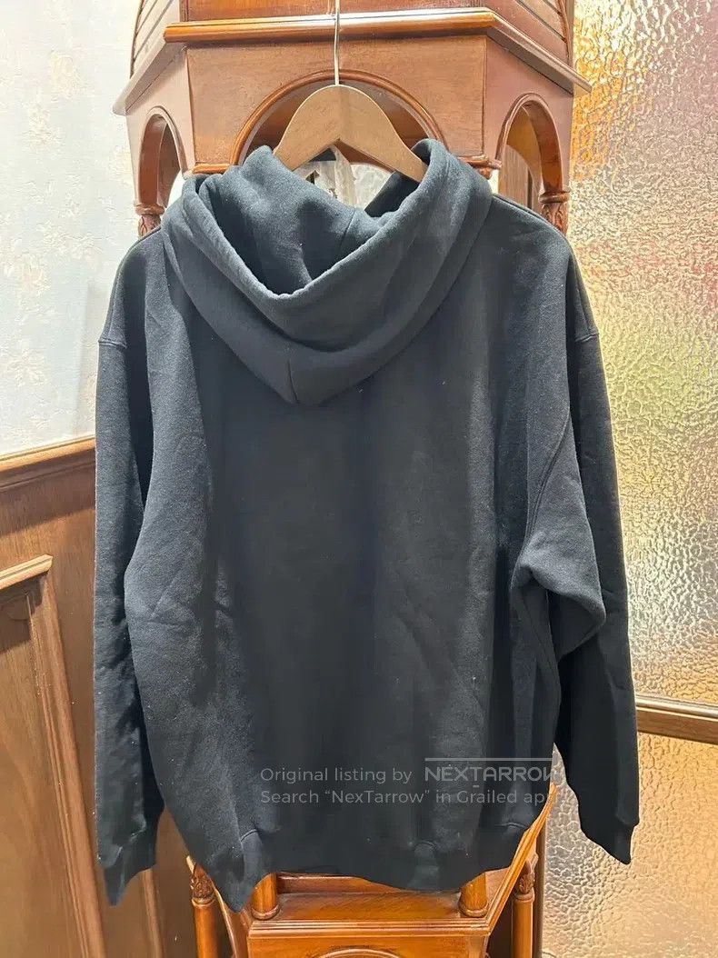 Balenciaga Balenciaga Hooded Sweatshirt - Black in Seven Languages Size US XXS / EU 40 - 2 Thumbnail