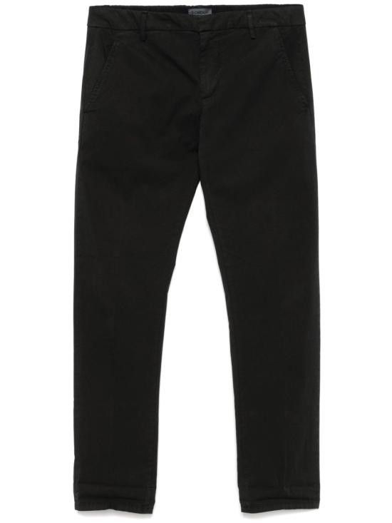 Dondup DONDUP Men Straight Pants UP235GAUBERT GSE046UIZ1999 Black Size US 35 - 1 Thumbnail