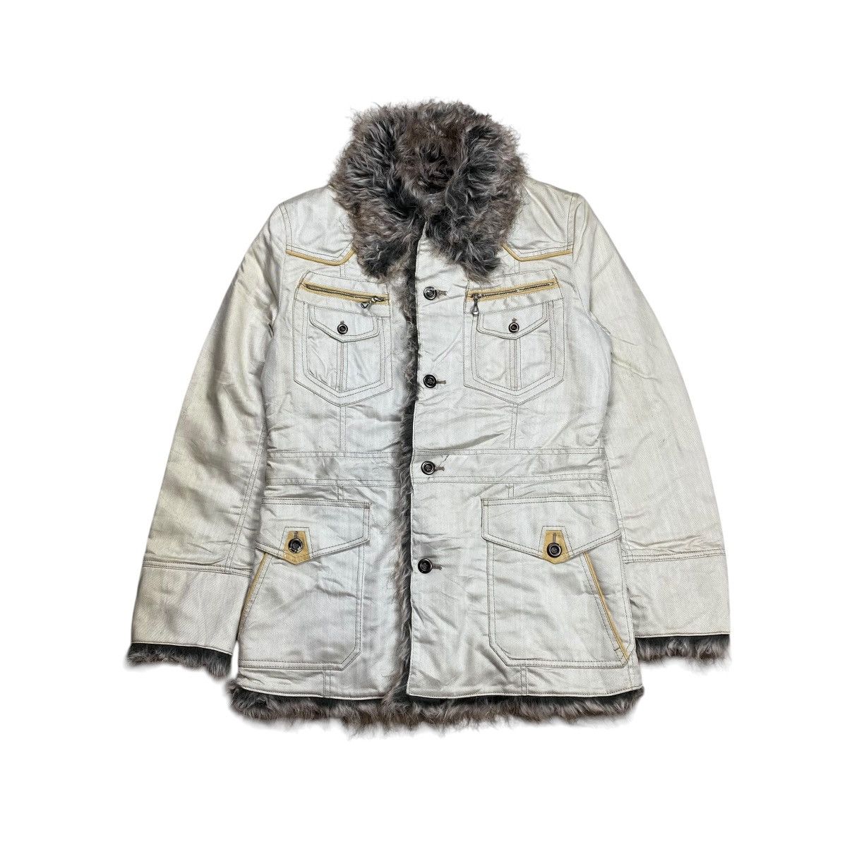 If Six Was Nine Nicole Club For Men Elaborate Collection Fur Pull Jacket Size US M / EU 48-50 / 2 - 1 Thumbnail