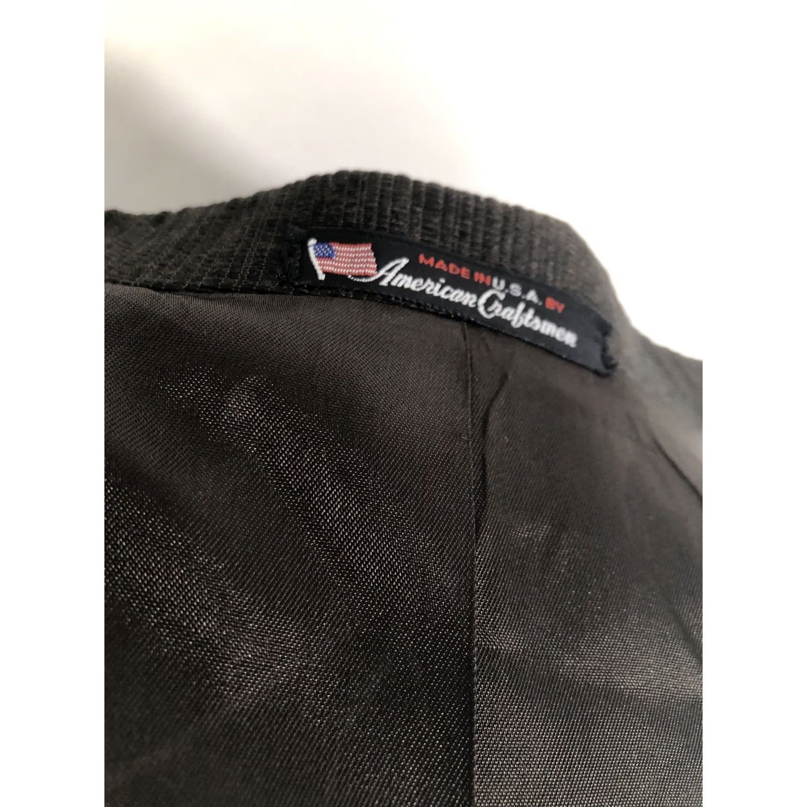 YOKE SHEPLERS Blazer Shirt Mens 42 R USA Brown Rockabilly Yoke Western Blazer Jacket EXCELLENT Size 42R - 6 Thumbnail
