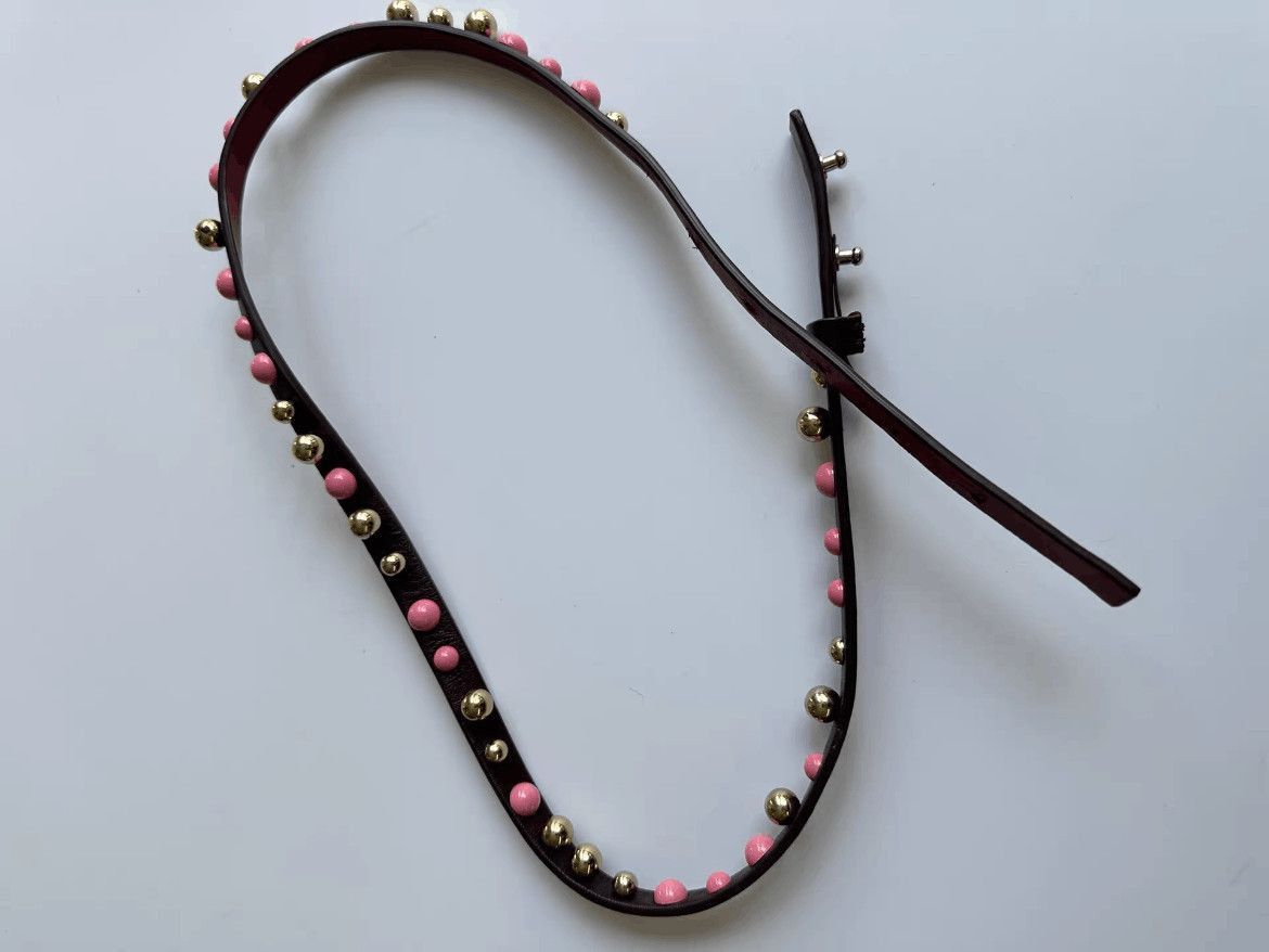 Other Sz 70 Dries Van Noten Poke Dots Belt-2508 Size ONE SIZE - 4 Thumbnail