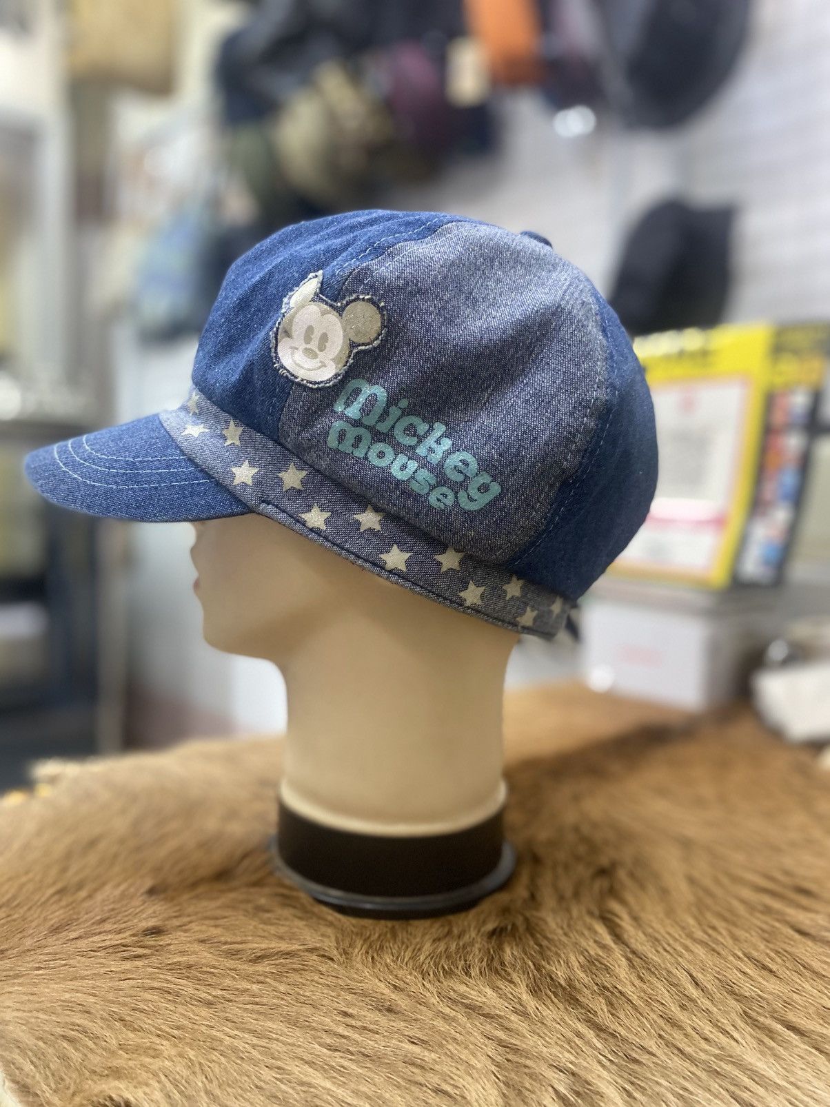 Mickey Mouse Vintage Mickey Mouse NewsBoy Cap Size ONE SIZE - 3 Thumbnail