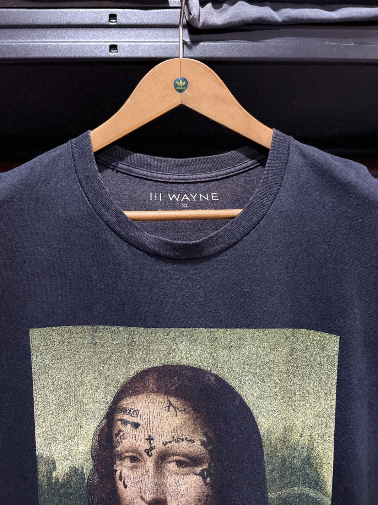 Rap Tees Thrashed Lil Wayne Tha Carter V Mona Lisa Faded Photo Tee Size US XXL / EU 58 / 5 - 4 Thumbnail