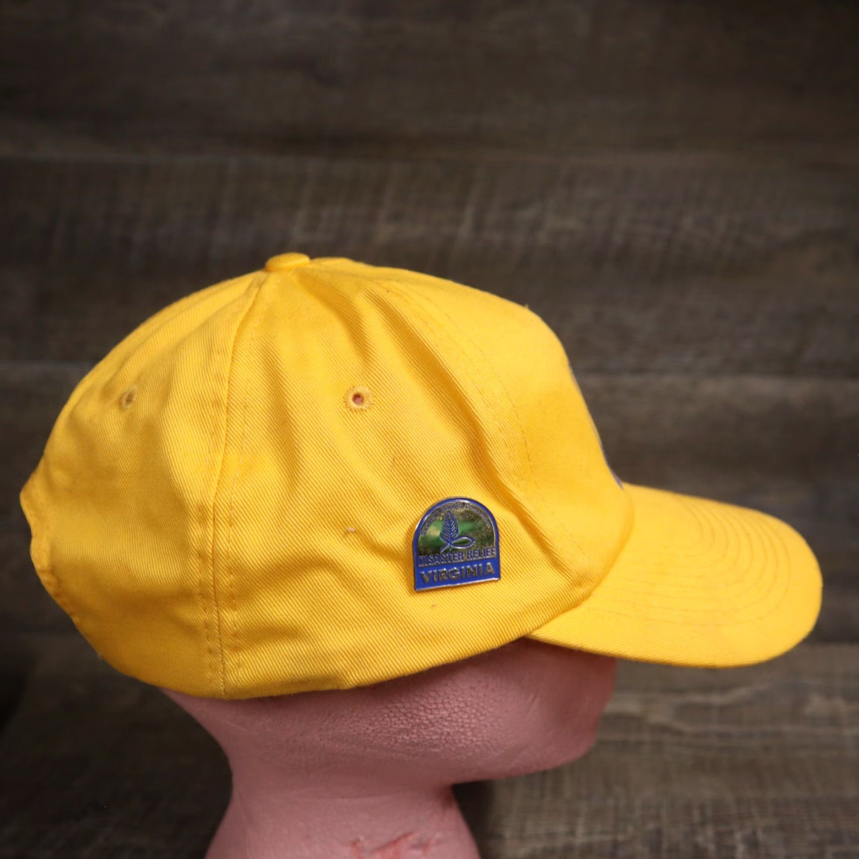 Vintage Disaster Relief SBC of Virginia Hat Trucker Yellow Snapback Cap Mens One Size Polyester Hat Size ONE SIZE - 3 Thumbnail