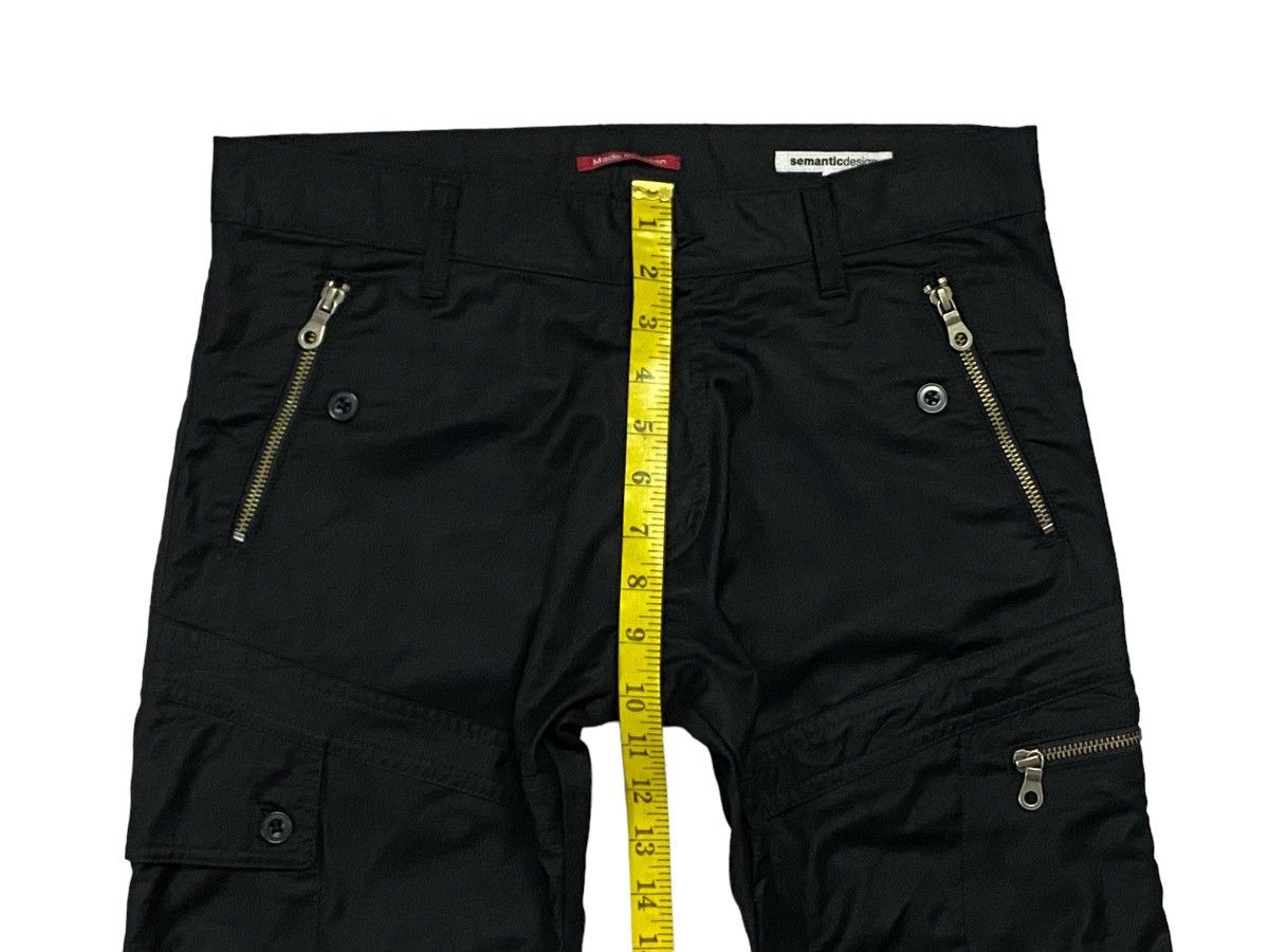 If Six Was Nine × Japanese Brand × semanticdesign Rare🔥Semantic Design Shiny MultiPocket Bondage Pants Size US 31 - 6 Thumbnail