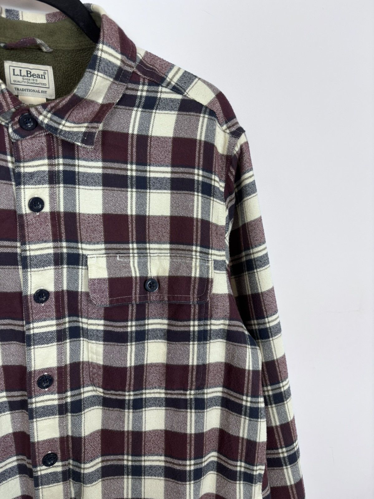 L.L. Bean L.L. Bean Vintage Plaid Check Fleece Lined Flannel Shirt Size US M / EU 48-50 / 2 - 5 Thumbnail