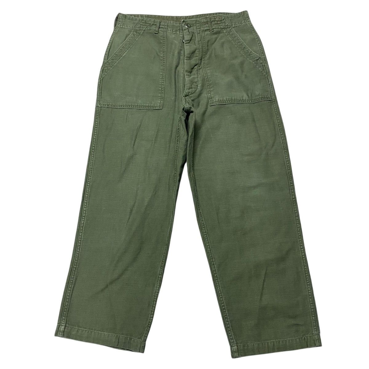 Vintage Vintage OG-107 Sateen US Army Fatigue Pants Size 32" / US 10 / IT 46 - 2 Thumbnail